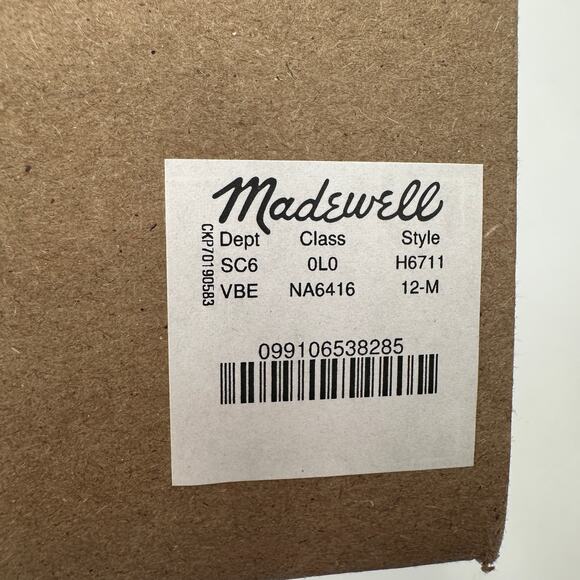 MADEWELL New in Box Keira Mule Sandal in Vintage Beige Leather // 12 - Picture 11 of 13